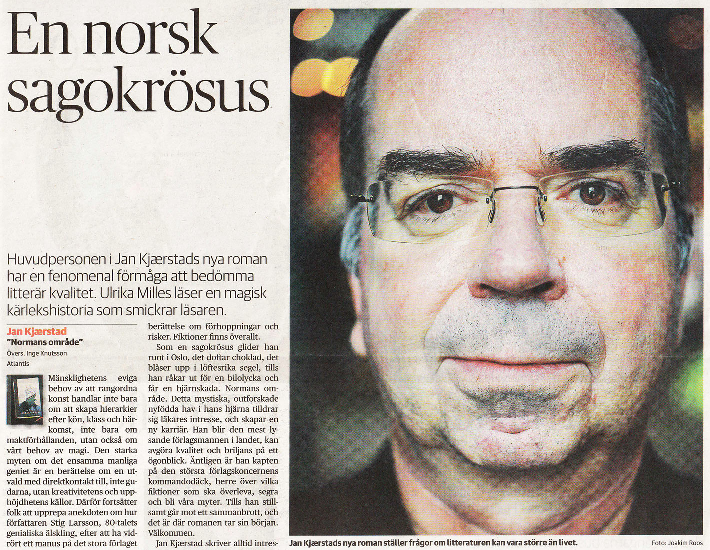 Normans område (Dagens Nyheter, 5. oktober 2012).