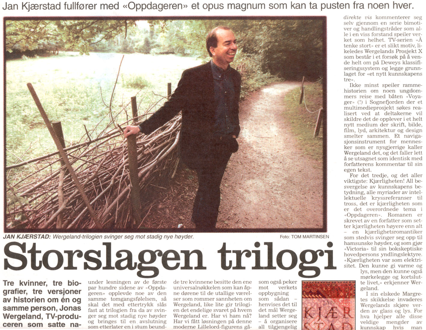 Oppdageren (Dagbladet, 1999).
